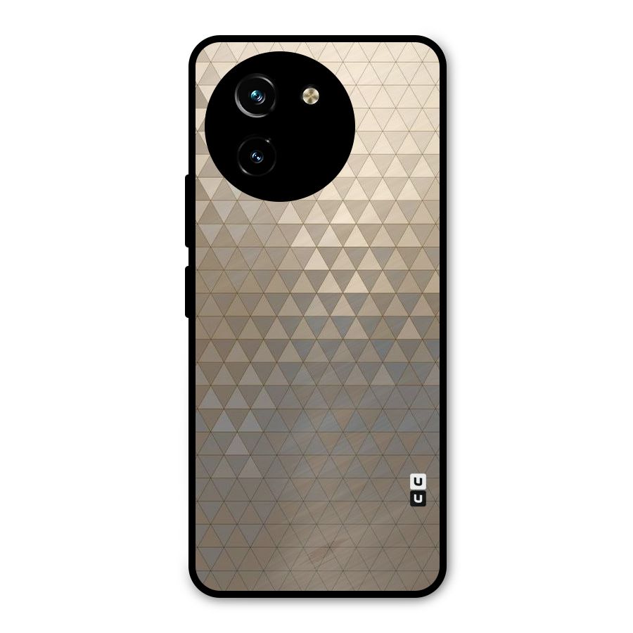 Beautiful Golden Pattern Metal Back Case for Vivo T3x