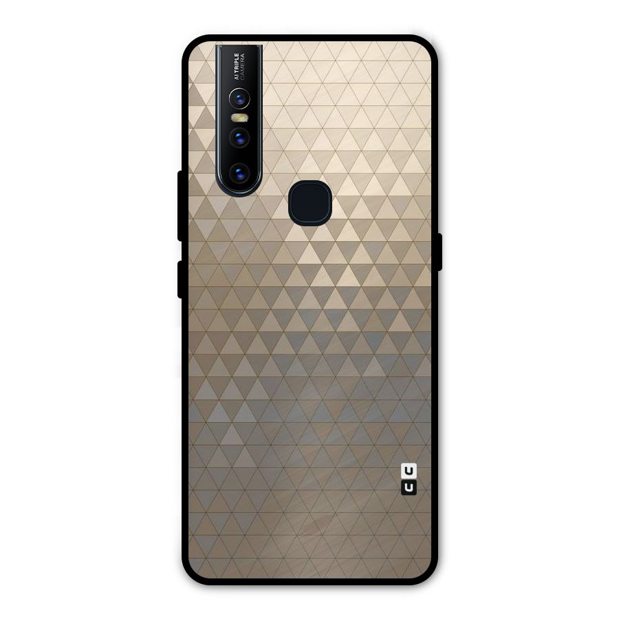 Beautiful Golden Pattern Metal Back Case for Vivo V15