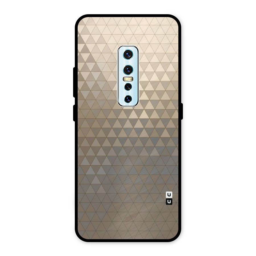 Beautiful Golden Pattern Metal Back Case for Vivo V17 Pro