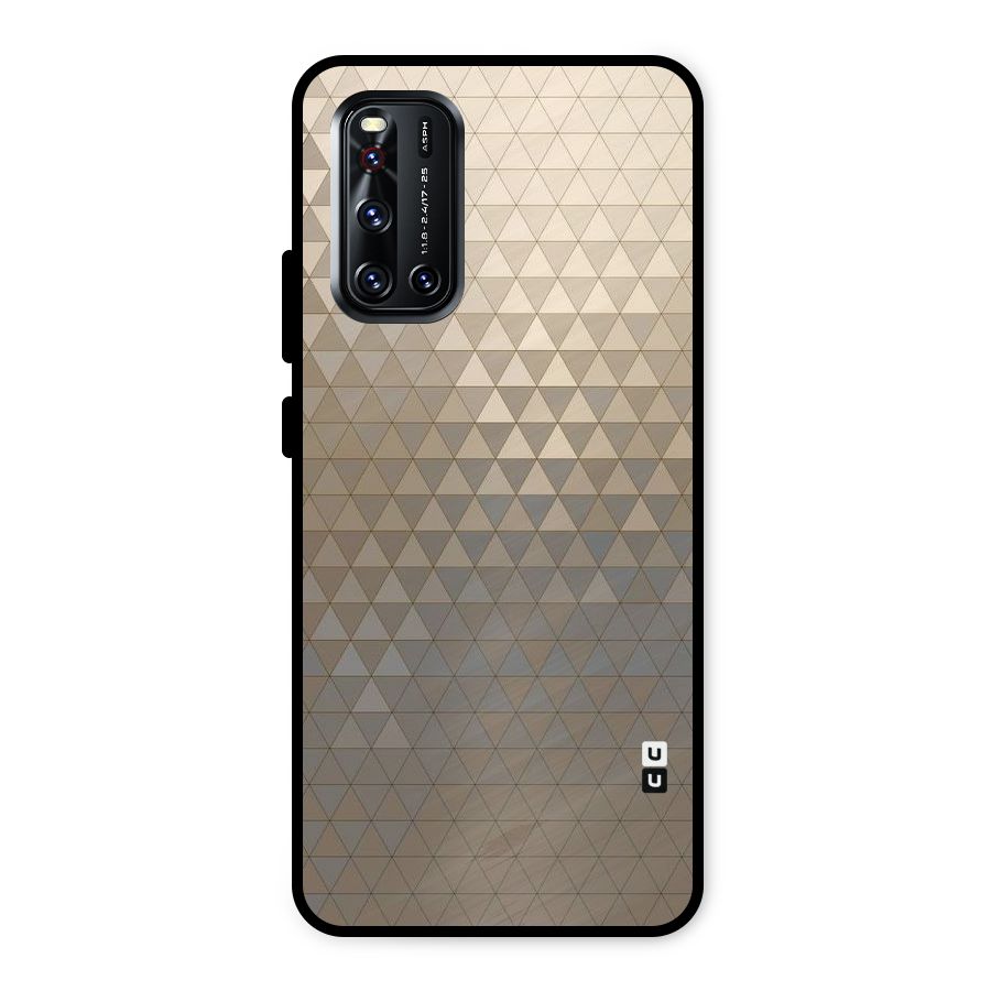 Beautiful Golden Pattern Metal Back Case for Vivo V19