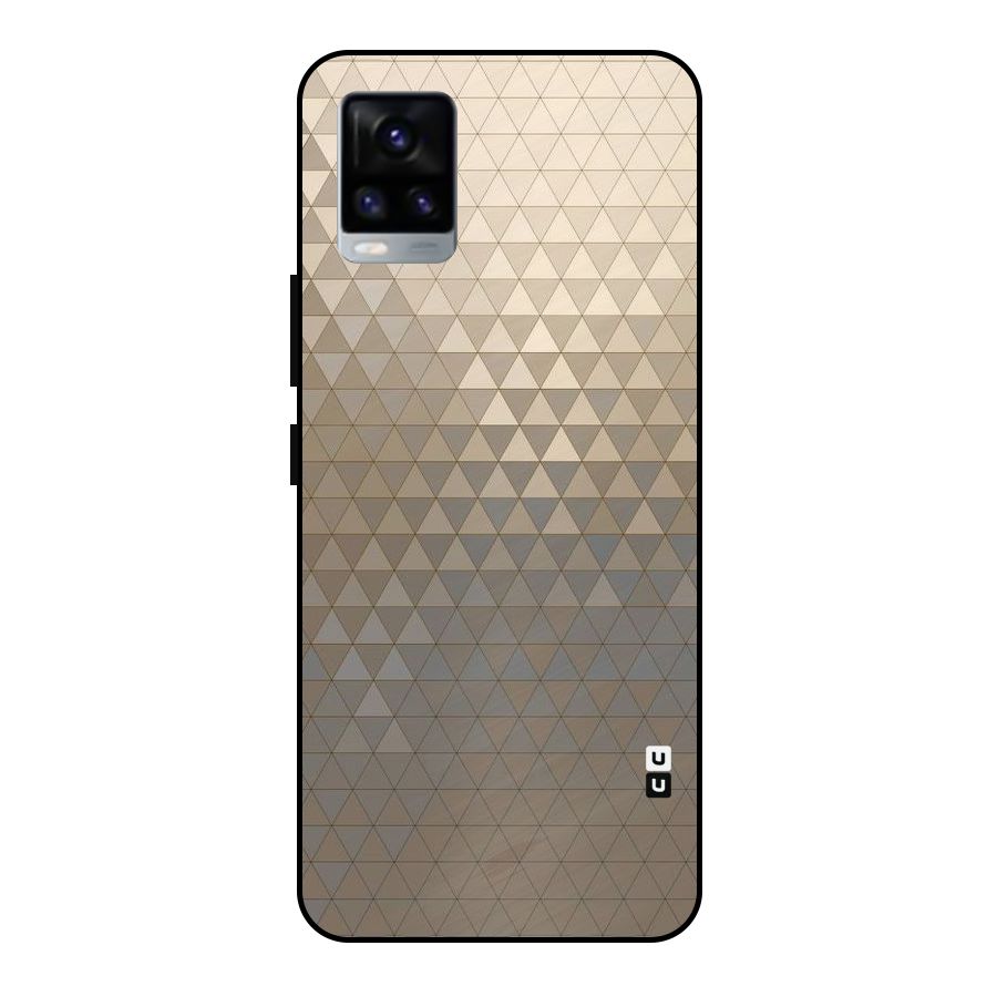 Beautiful Golden Pattern Metal Back Case for Vivo V20 2021