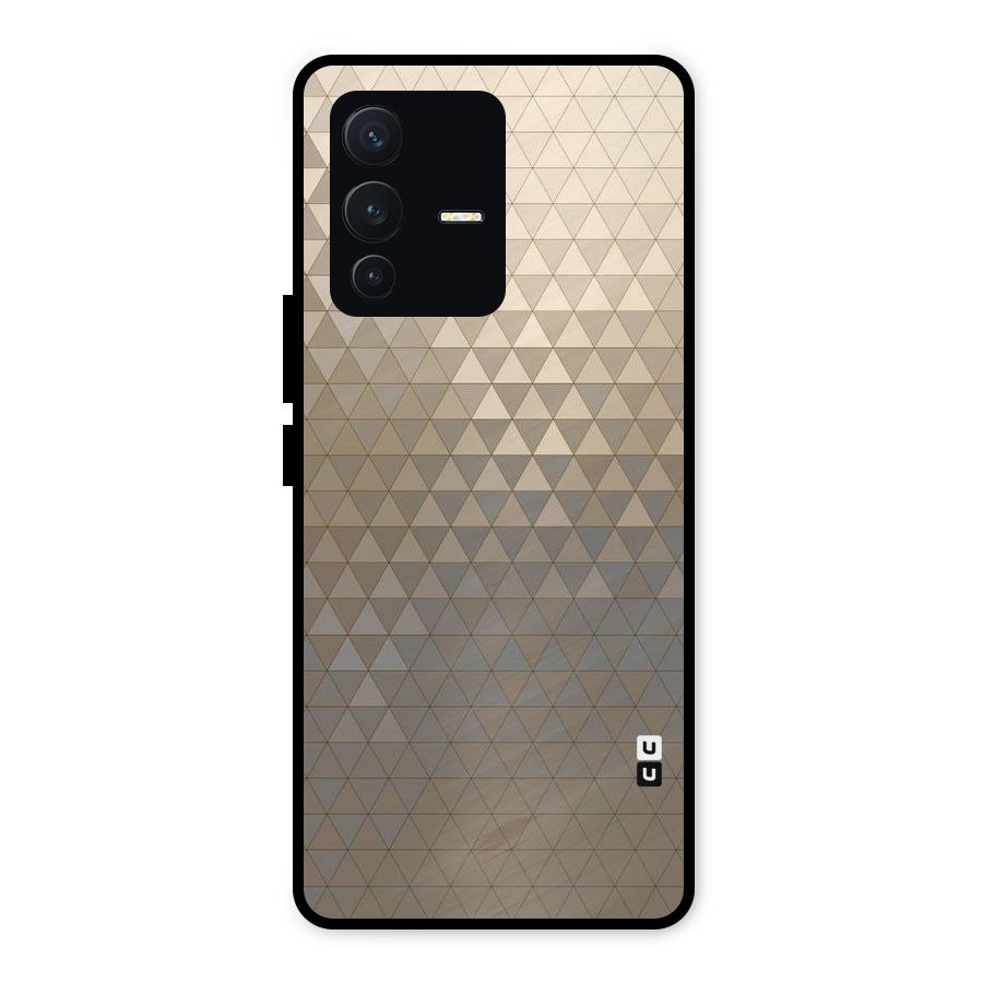 Beautiful Golden Pattern Metal Back Case for Vivo V23 5G