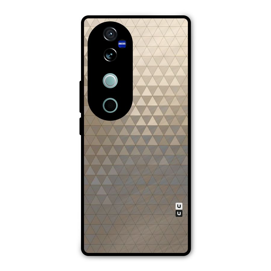 Beautiful Golden Pattern Metal Back Case for Vivo V40