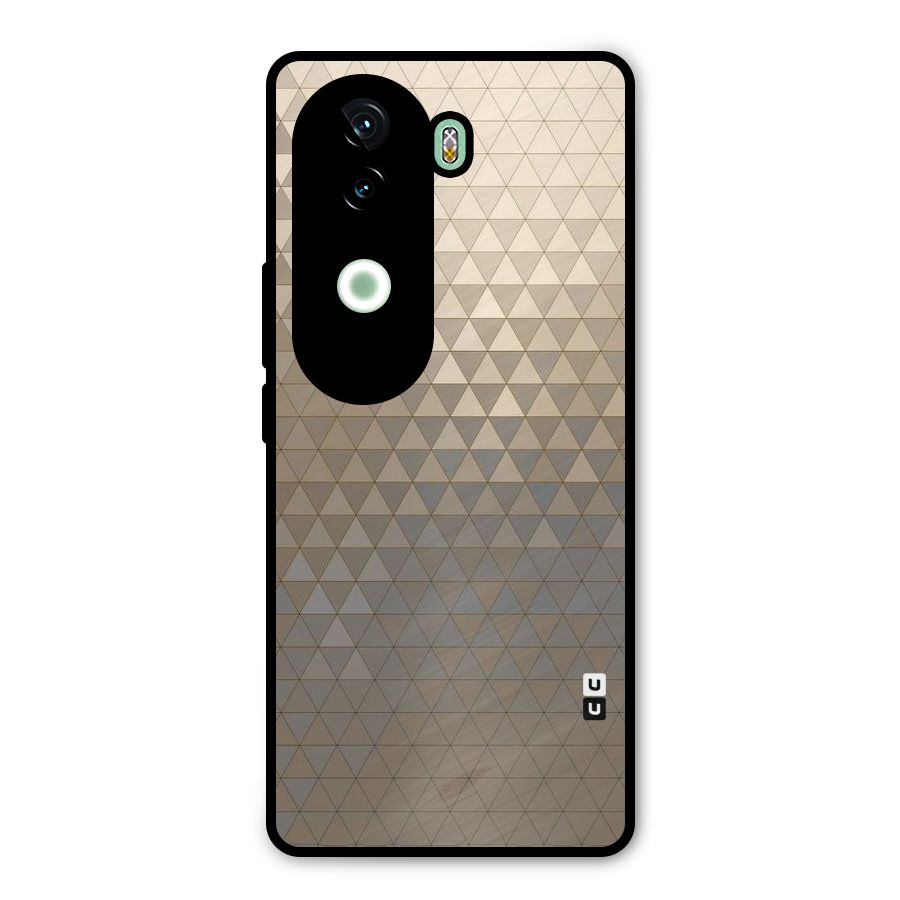 Beautiful Golden Pattern Metal Back Case for Vivo V40e