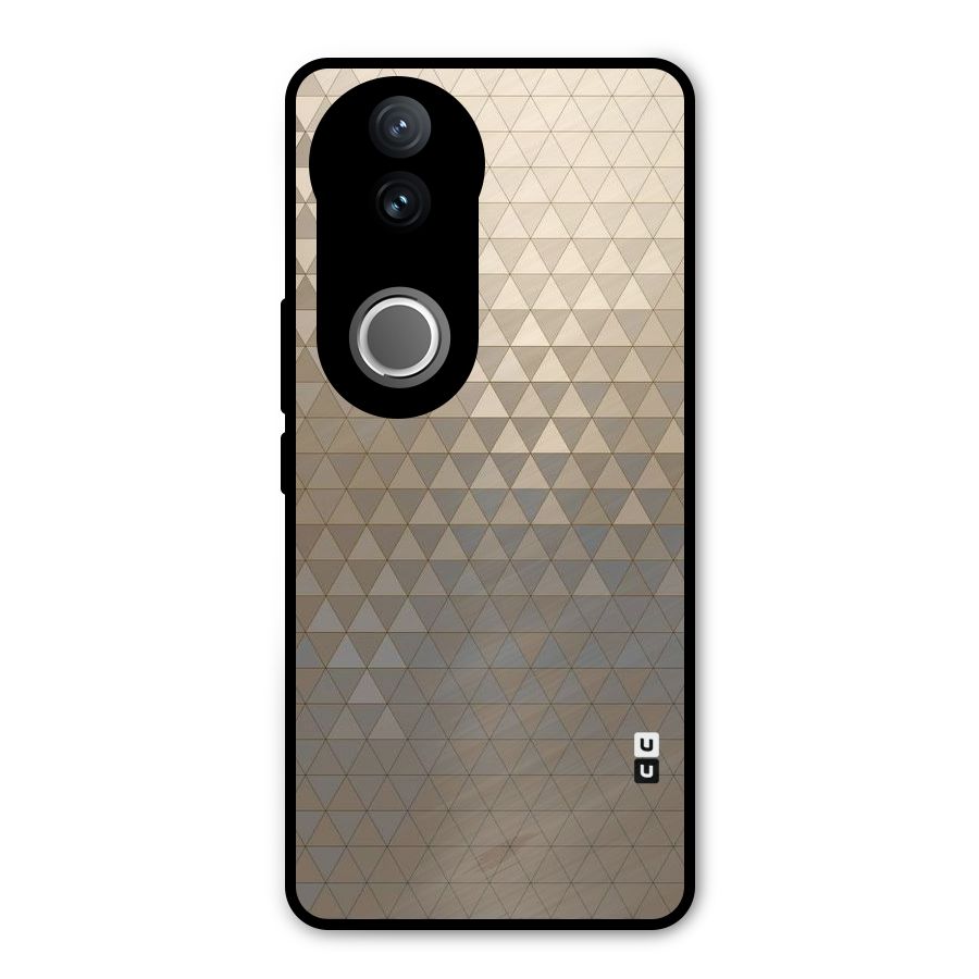 Beautiful Golden Pattern Metal Back Case for Vivo V50e