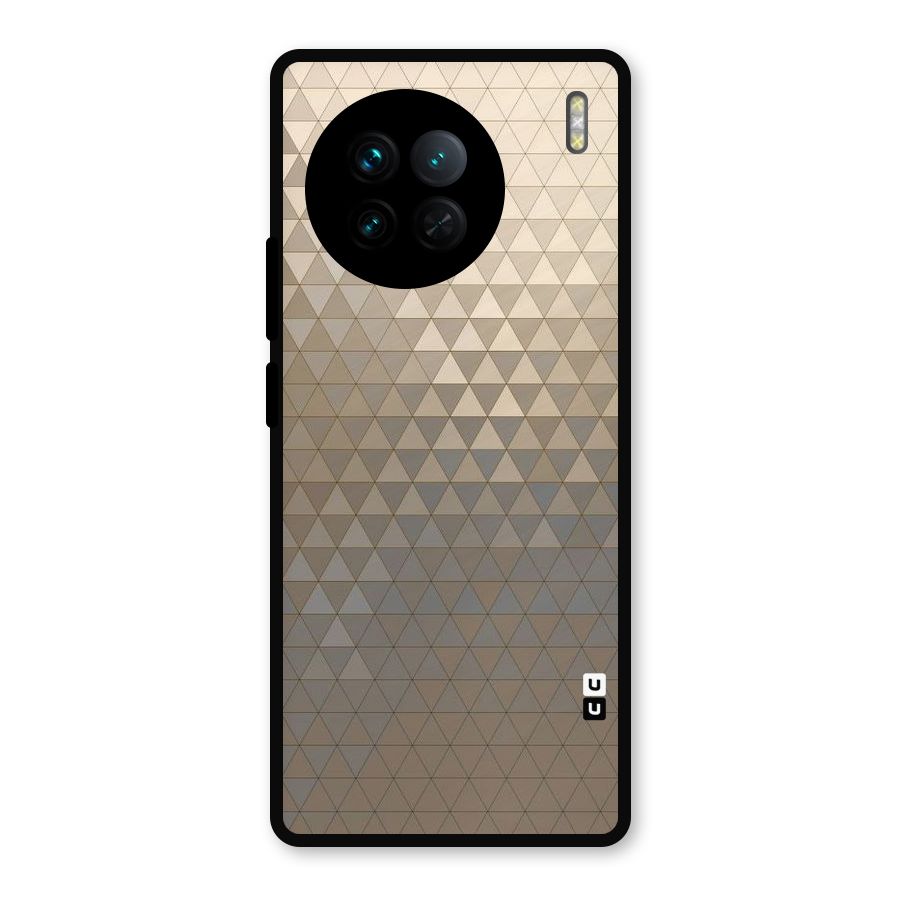 Beautiful Golden Pattern Metal Back Case for Vivo X90