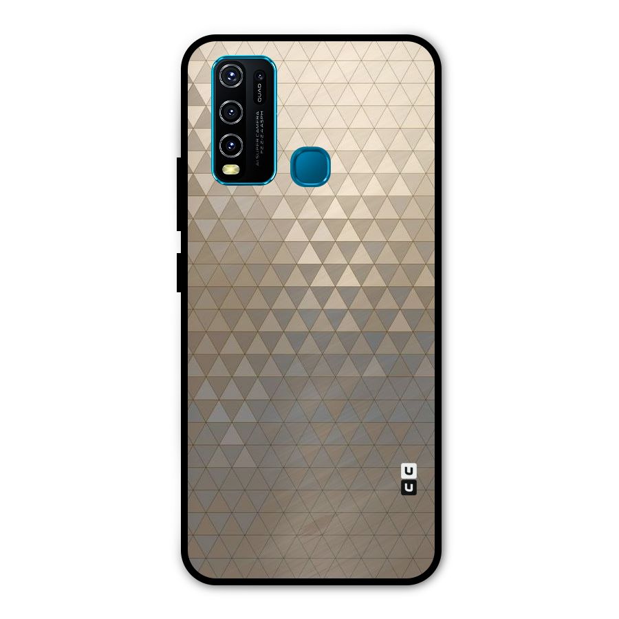 Beautiful Golden Pattern Metal Back Case for Vivo Y50