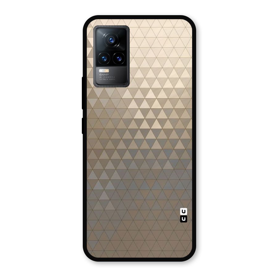 Beautiful Golden Pattern Metal Back Case for Vivo Y73
