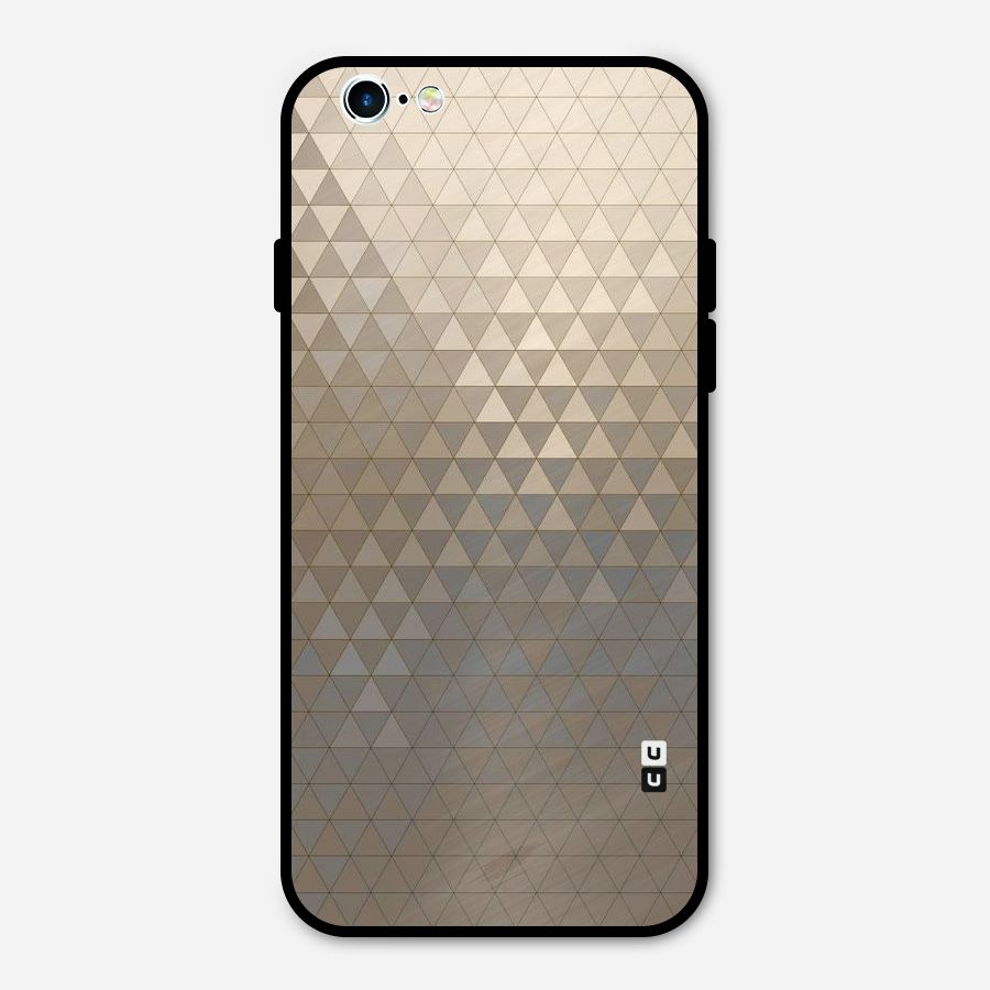 Beautiful Golden Pattern Metal Back Case for iPhone 6 6s