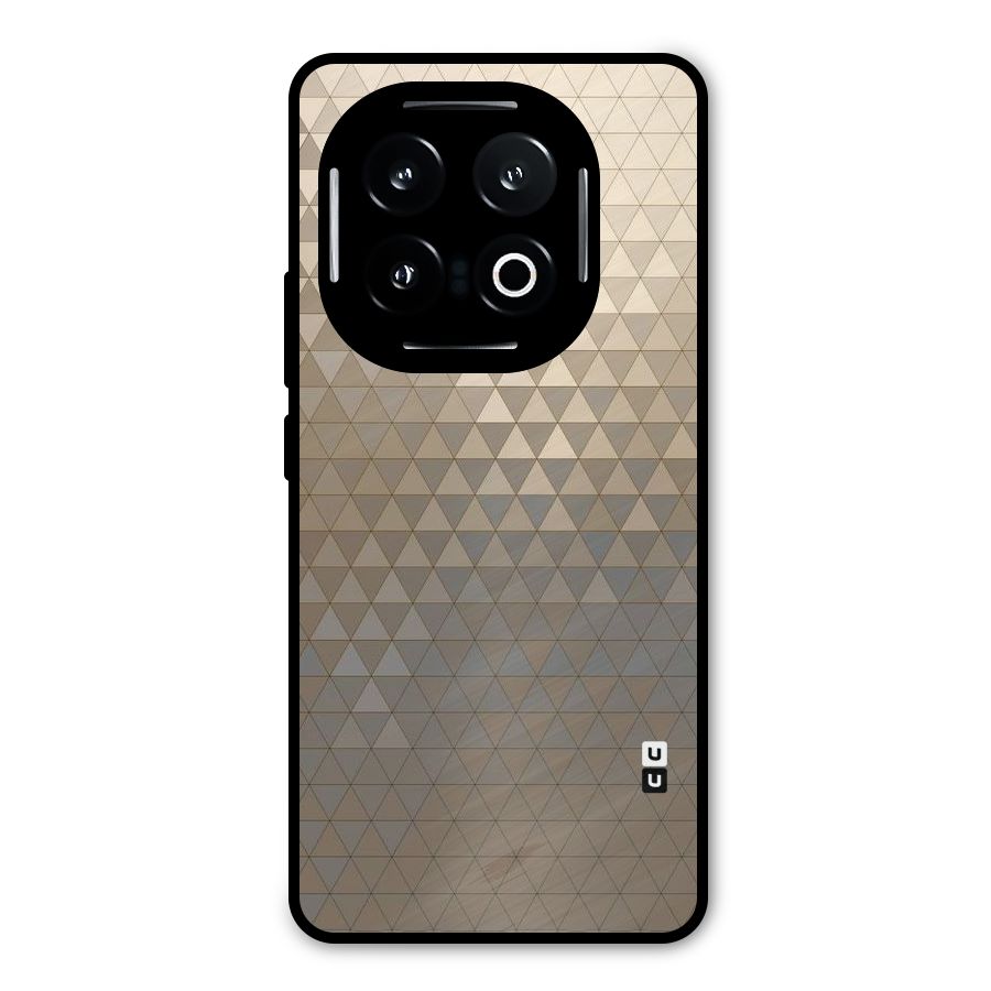Beautiful Golden Pattern Metal Back Case for iQOO 13