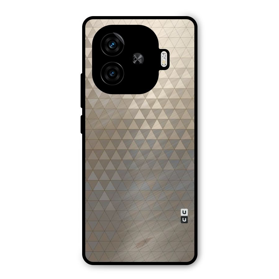 Beautiful Golden Pattern Metal Back Case for iQOO Neo 10R