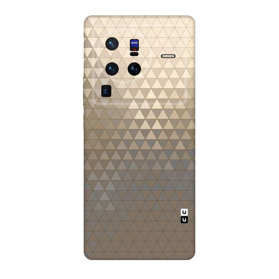Beautiful Golden Pattern Original Polycarbonate Back Case for Vivo X80