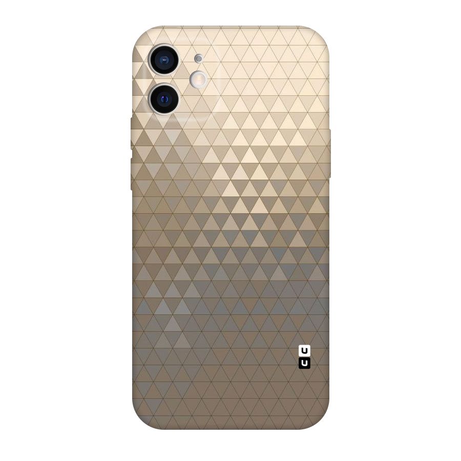 Beautiful Golden Pattern Original Polycarbonate Back Case for iPhone 12