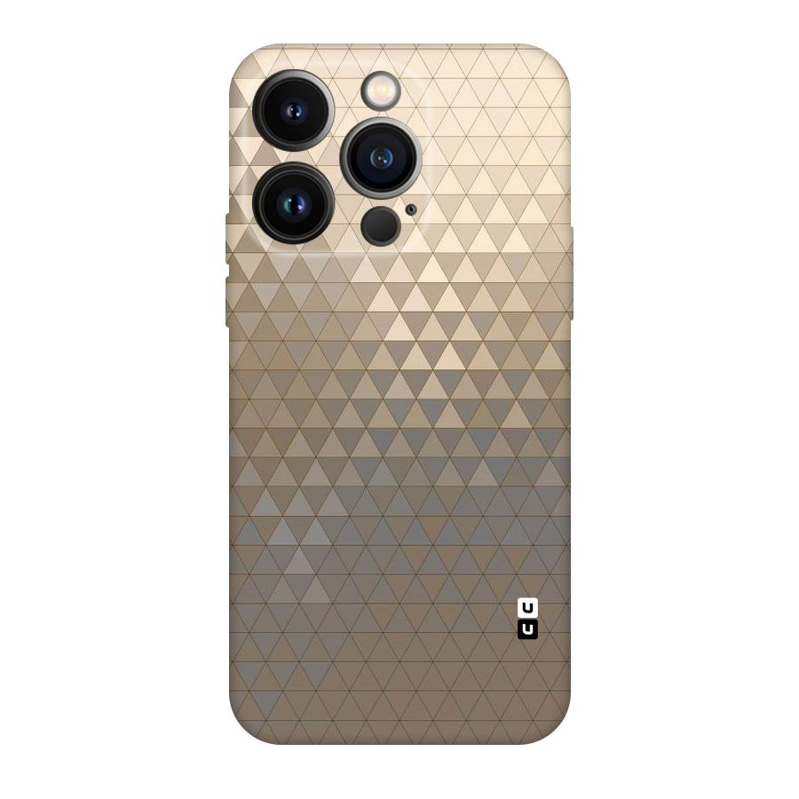 Beautiful Golden Pattern Original Polycarbonate Back Case for iPhone 14 Pro
