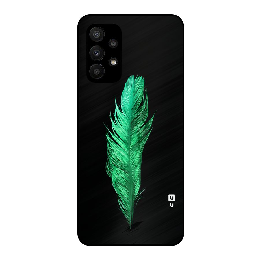 Beautiful Green Feather Metal Back Case for Galaxy A23