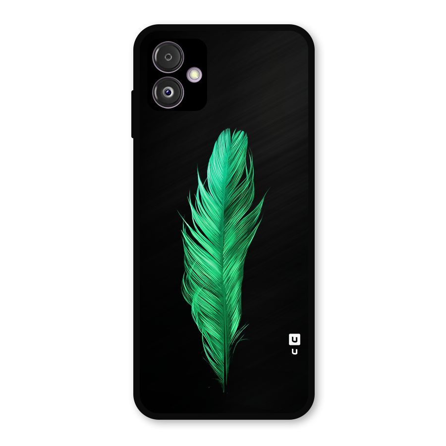 Beautiful Green Feather Metal Back Case for Galaxy F14