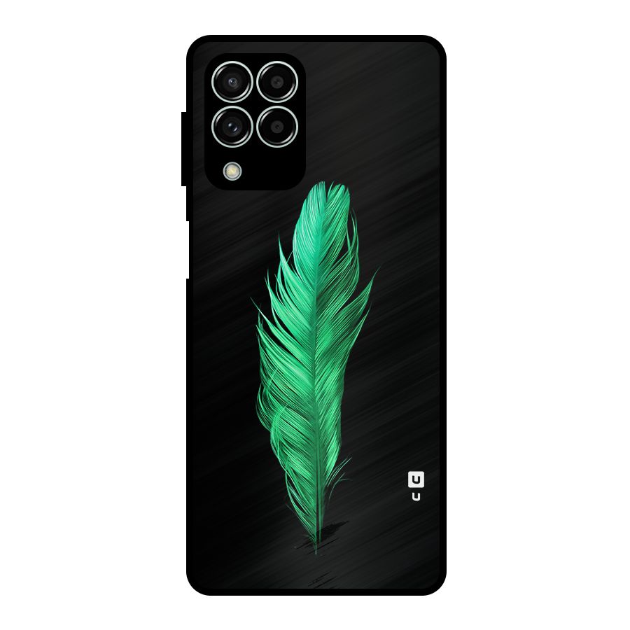 Beautiful Green Feather Metal Back Case for Galaxy M33