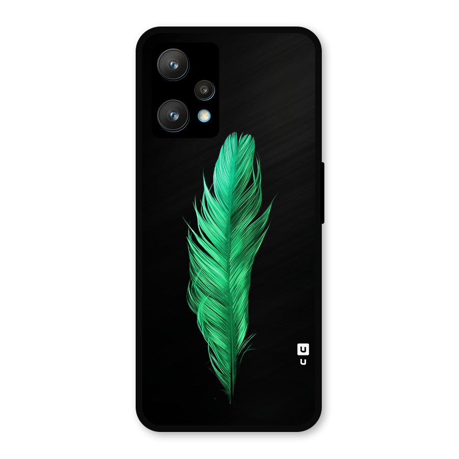 Beautiful Green Feather Metal Back Case for Realme 9