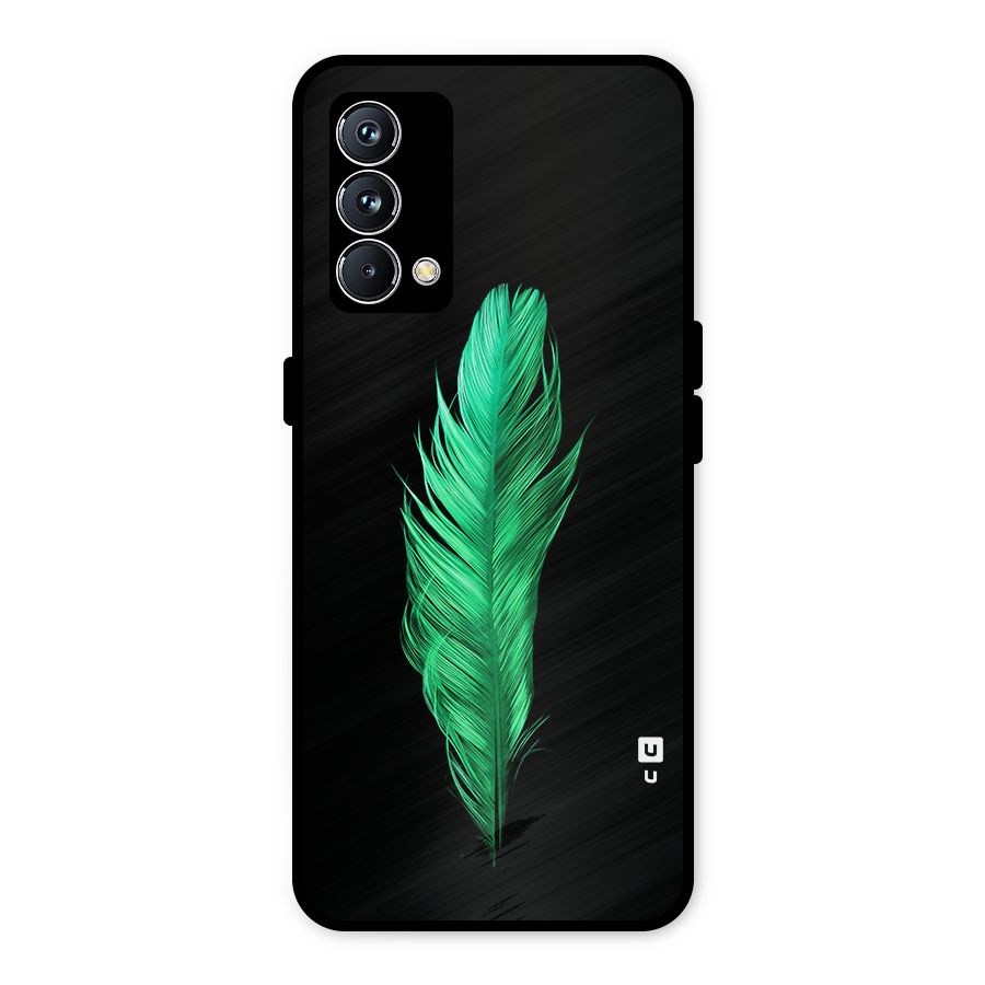 Beautiful Green Feather Metal Back Case for Realme GT Master Edition