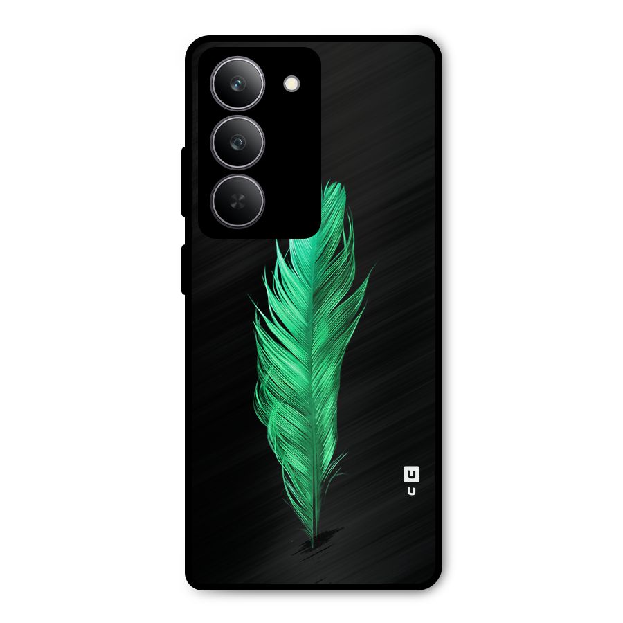 Beautiful Green Feather Metal Back Case for Realme P3x