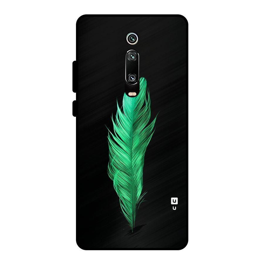 Beautiful Green Feather Metal Back Case for Redmi K20