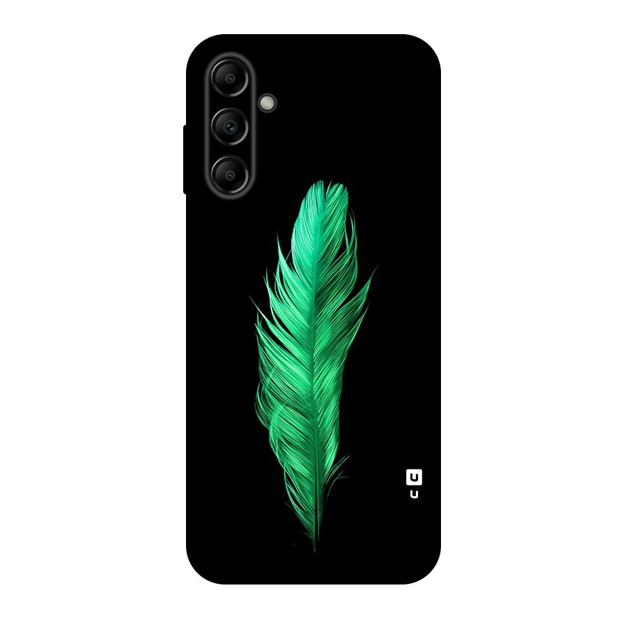 Beautiful Green Feather Original Polycarbonate Back Case for Galaxy A14 5G
