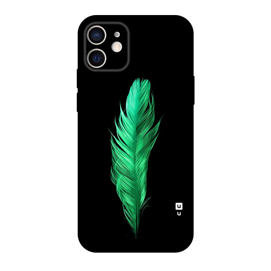 Beautiful Green Feather Original Polycarbonate Back Case for iPhone 12