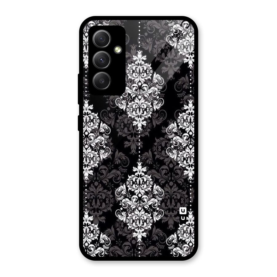 Beautiful Grey Pattern Glass Back Case for Galaxy A34