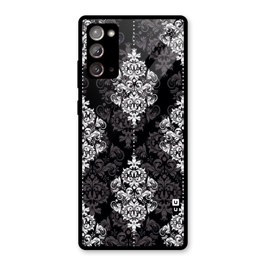 Beautiful Grey Pattern Glass Back Case for Galaxy Note 20
