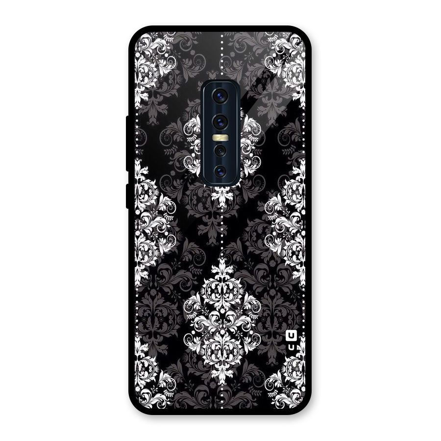 Beautiful Grey Pattern Glass Back Case for Vivo V17 Pro
