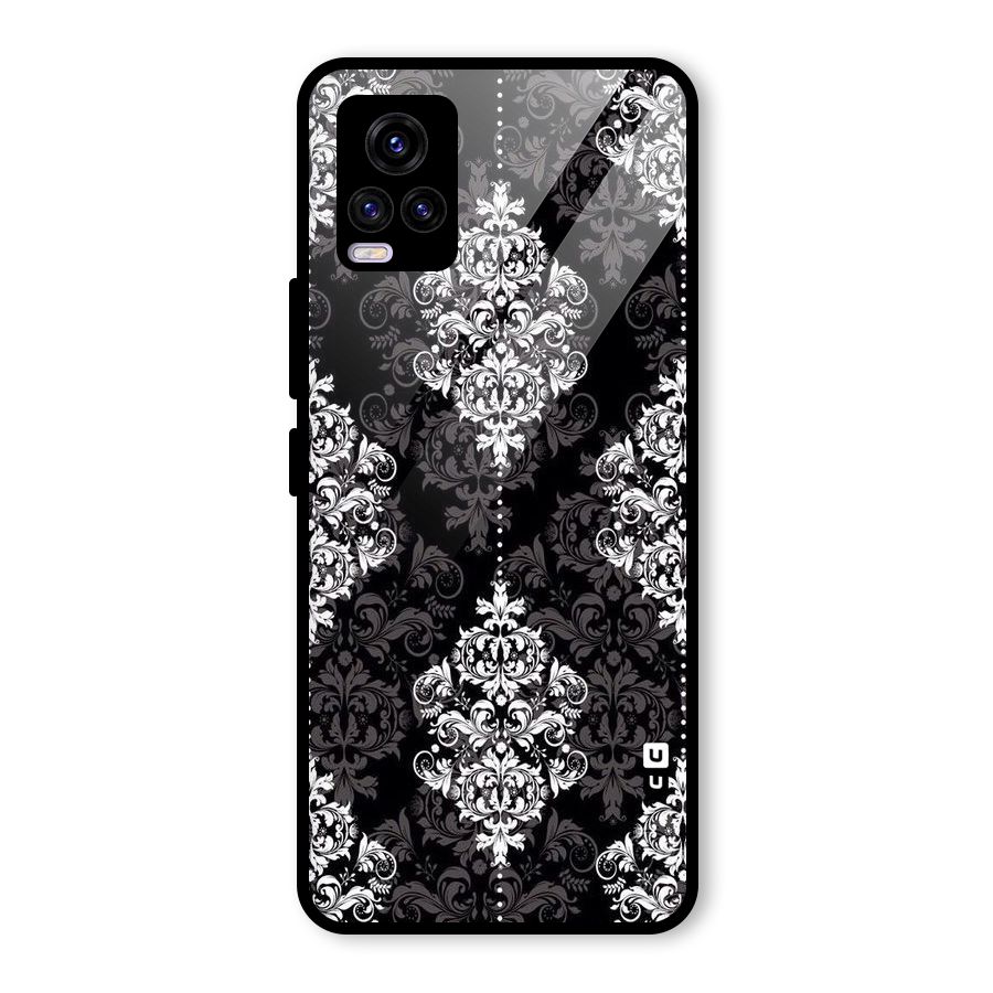 Beautiful Grey Pattern Glass Back Case for Vivo V20 2021