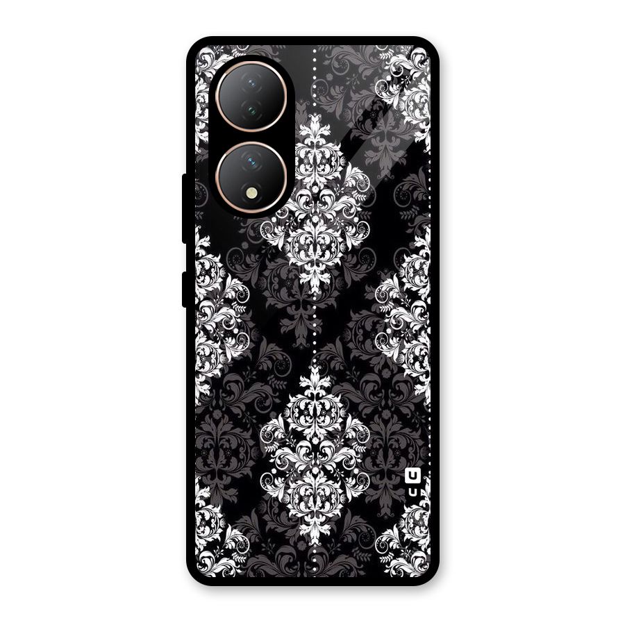 Beautiful Grey Pattern Glass Back Case for Vivo Y100A
