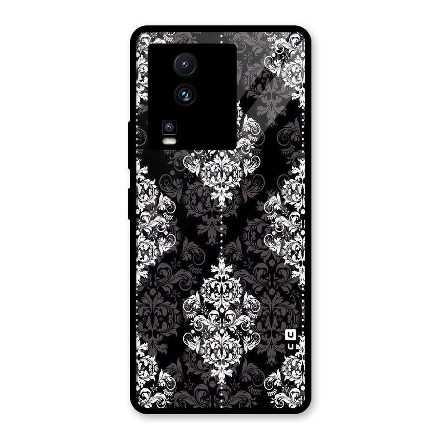 Beautiful Grey Pattern Glass Back Case for Vivo iQOO Neo 7 Pro