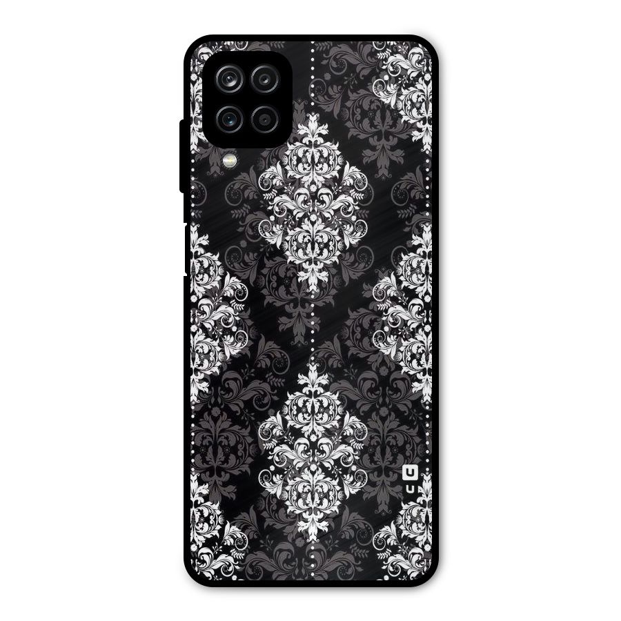 Beautiful Grey Pattern Metal Back Case for Galaxy A12