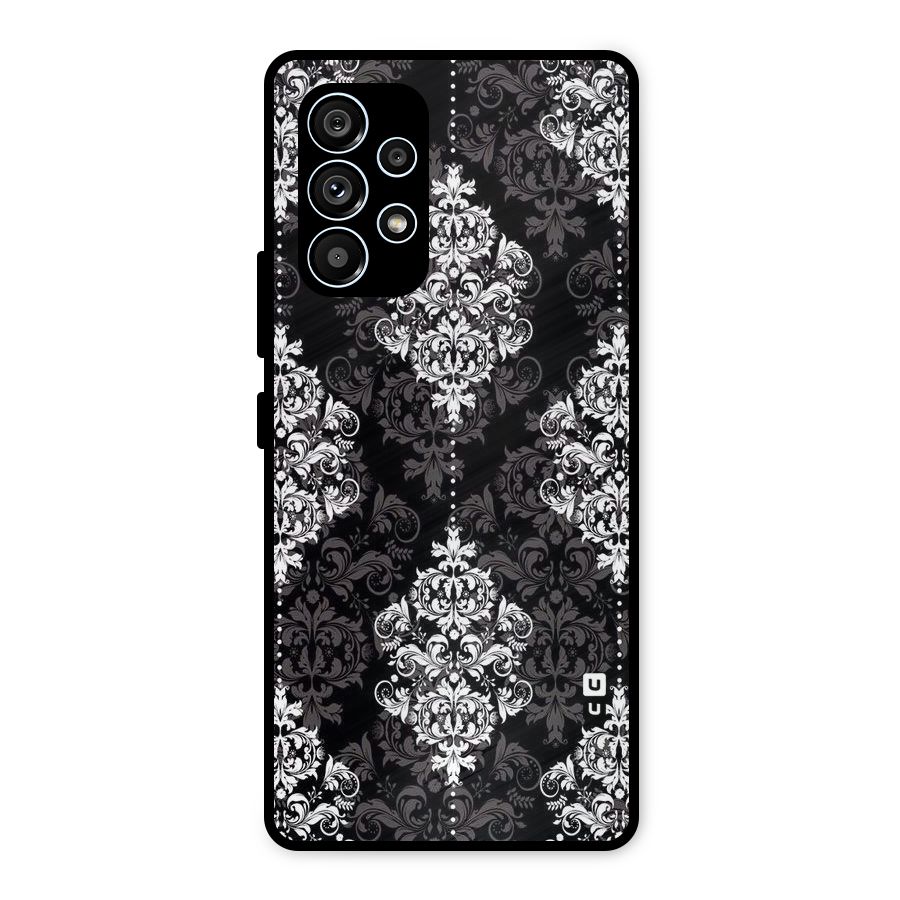 Beautiful Grey Pattern Metal Back Case for Galaxy A53 5G