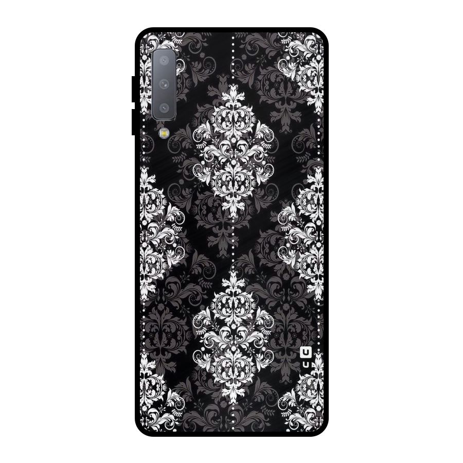 Beautiful Grey Pattern Metal Back Case for Galaxy A7 (2018)