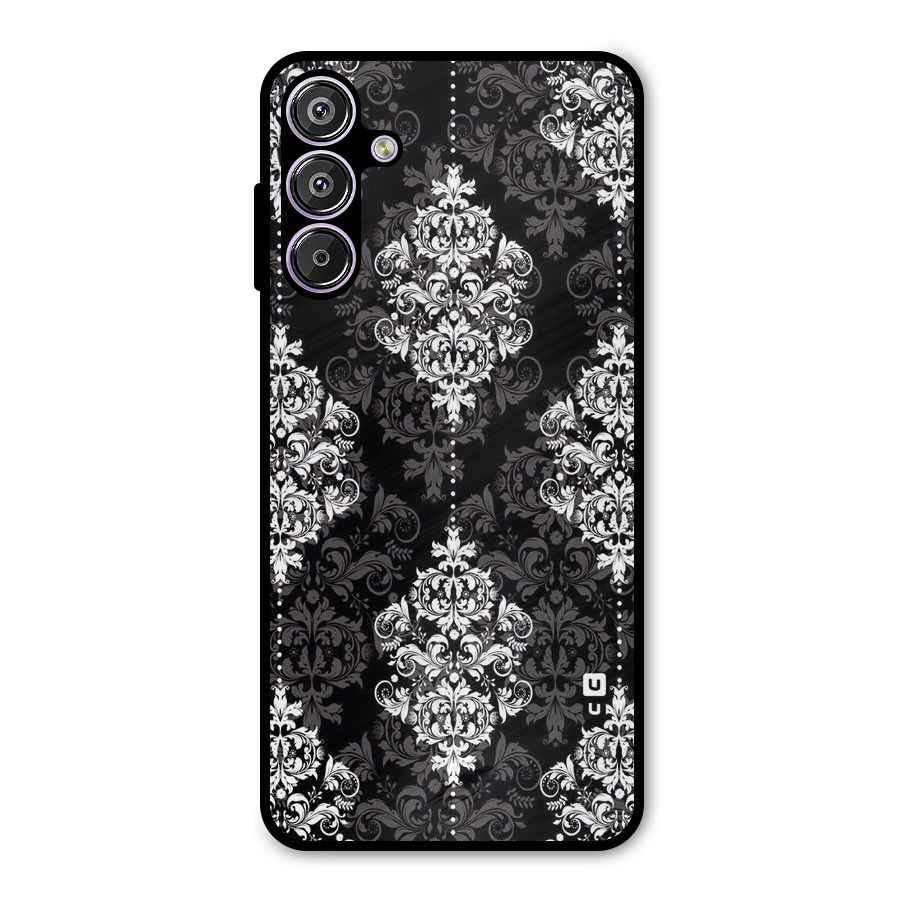 Beautiful Grey Pattern Metal Back Case for Galaxy F15