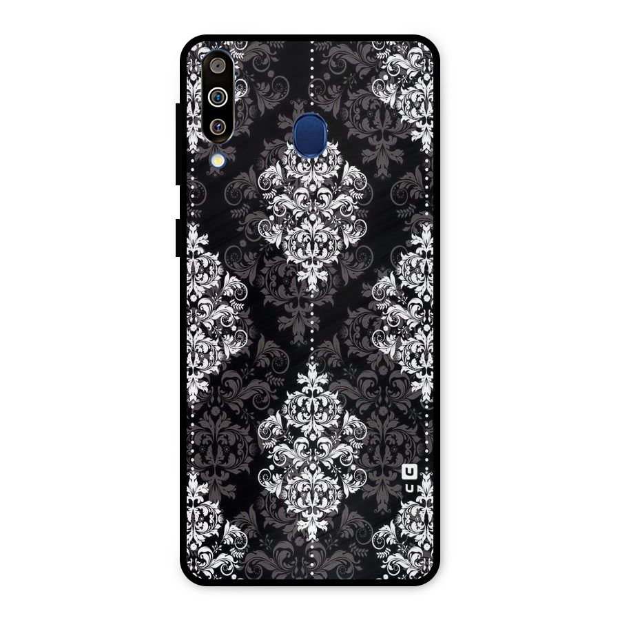 Beautiful Grey Pattern Metal Back Case for Galaxy M30