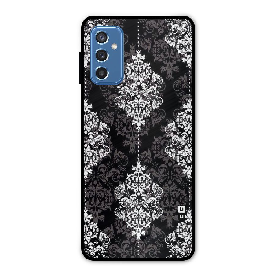 Beautiful Grey Pattern Metal Back Case for Galaxy M52 5G