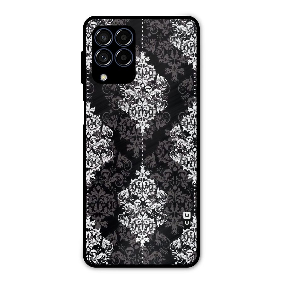 Beautiful Grey Pattern Metal Back Case for Galaxy M53 5G