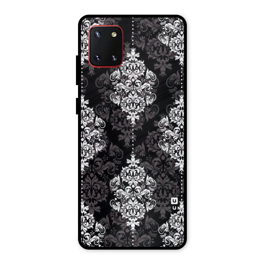 Beautiful Grey Pattern Metal Back Case for Galaxy Note 10 Lite