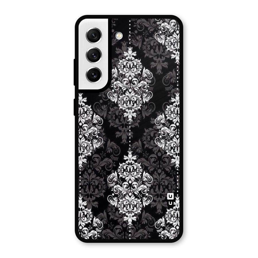 Beautiful Grey Pattern Metal Back Case for Galaxy S21 FE 5G