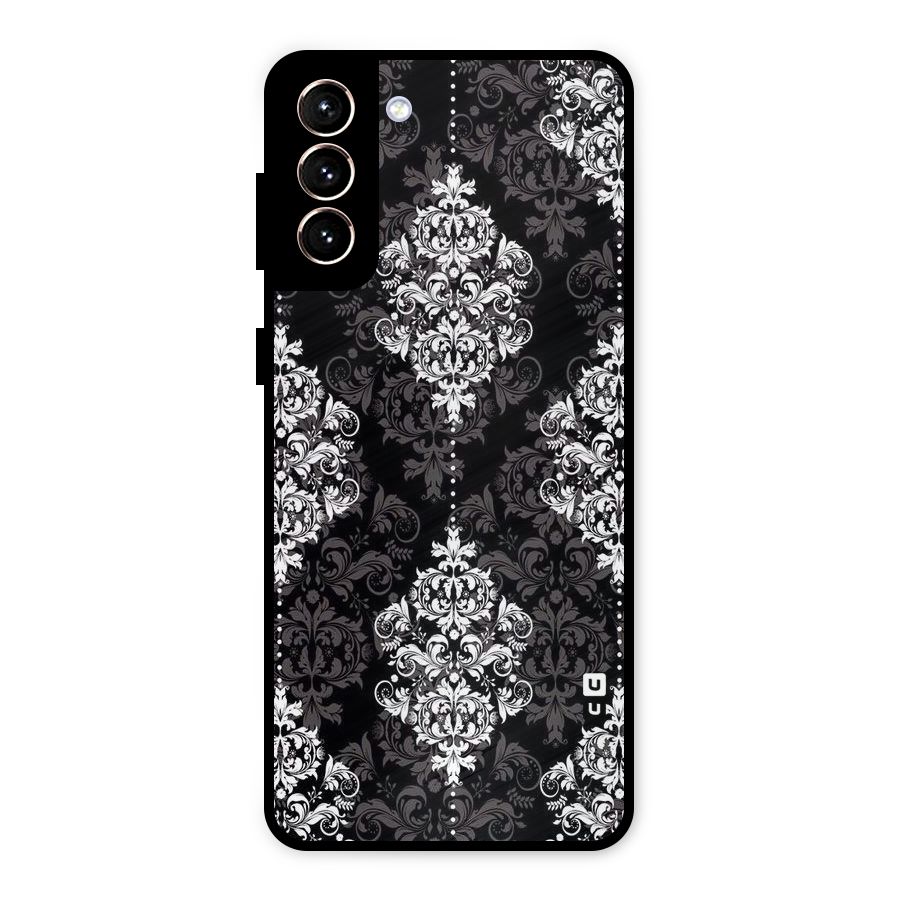 Beautiful Grey Pattern Metal Back Case for Galaxy S21 Plus