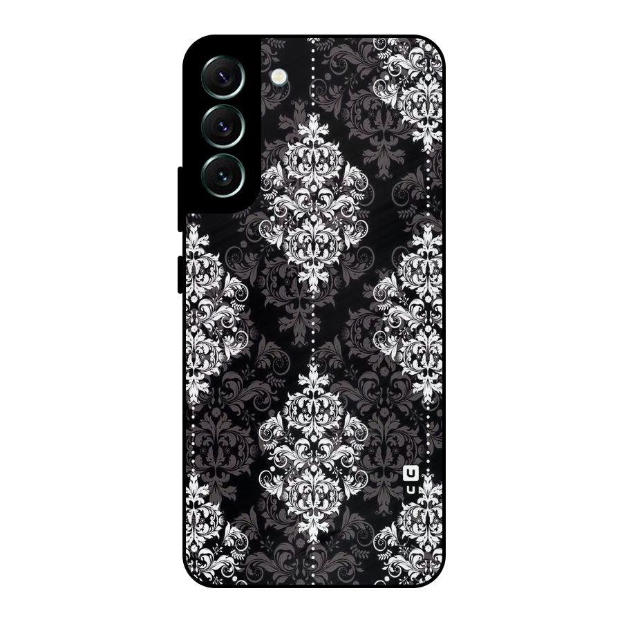 Beautiful Grey Pattern Metal Back Case for Galaxy S22 Plus 5G