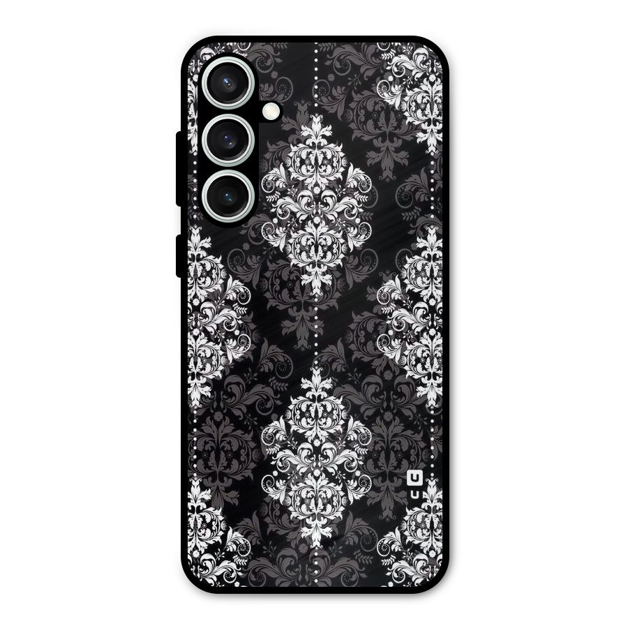 Beautiful Grey Pattern Metal Back Case for Galaxy S23 FE