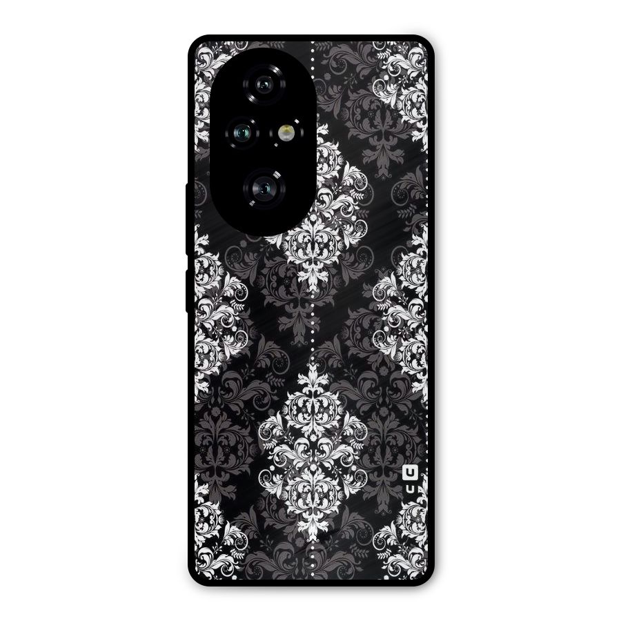 Beautiful Grey Pattern Metal Back Case for Honor 200 Pro