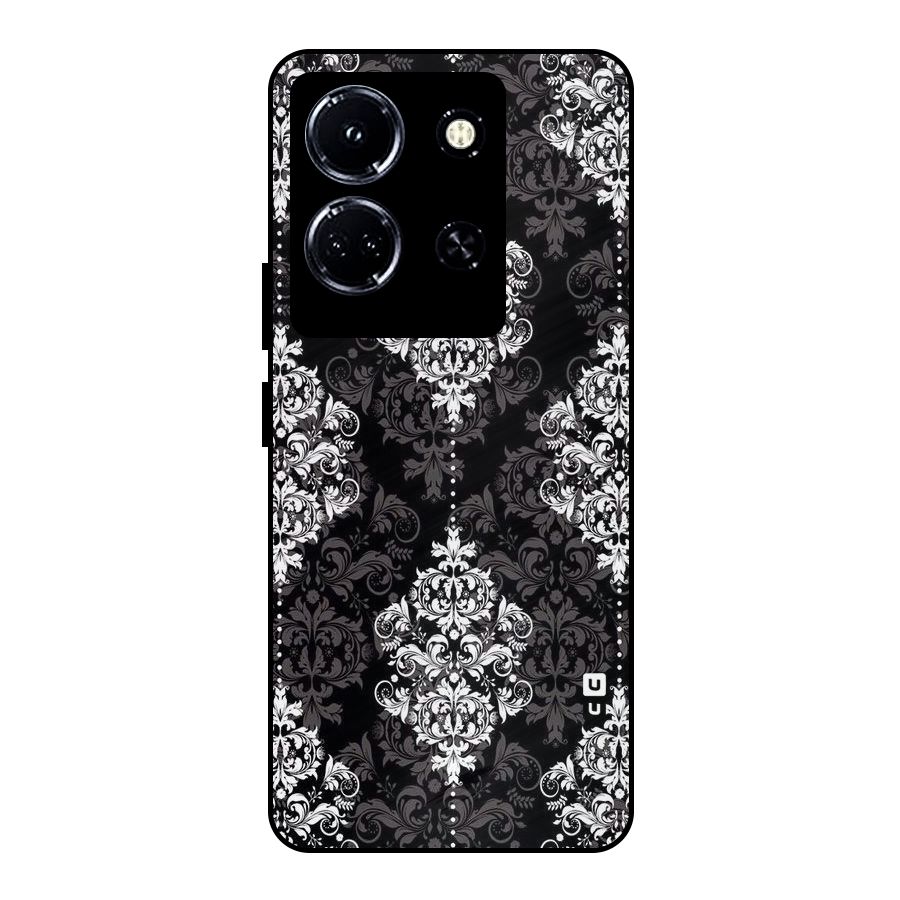 Beautiful Grey Pattern Metal Back Case for Infinix Note 30 5G