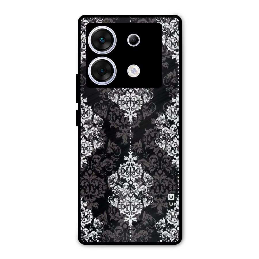 Beautiful Grey Pattern Metal Back Case for Infinix Zero 30 5G