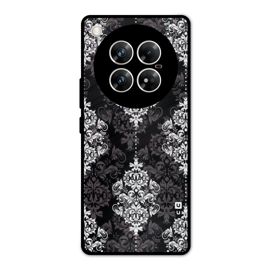 Beautiful Grey Pattern Metal Back Case for Infinix Zero 40 5G