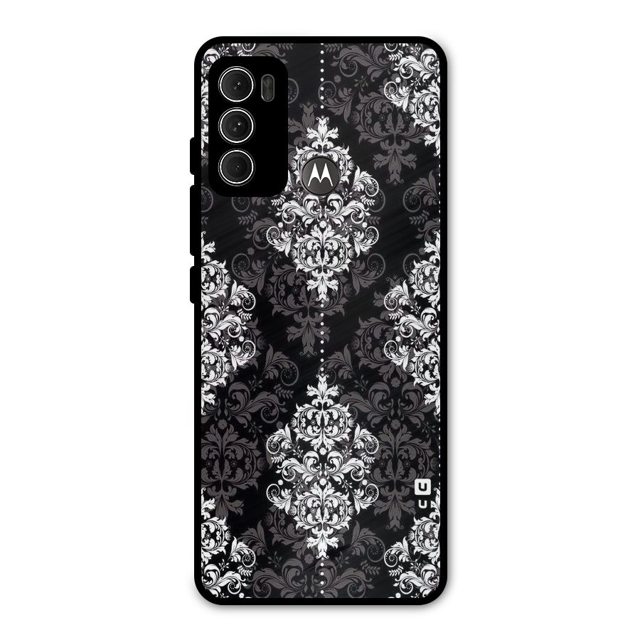 Beautiful Grey Pattern Metal Back Case for Moto G60